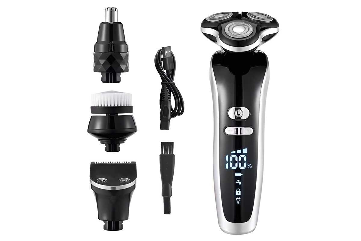 Электробритва HomeChef BR 0307RC, черный и хром